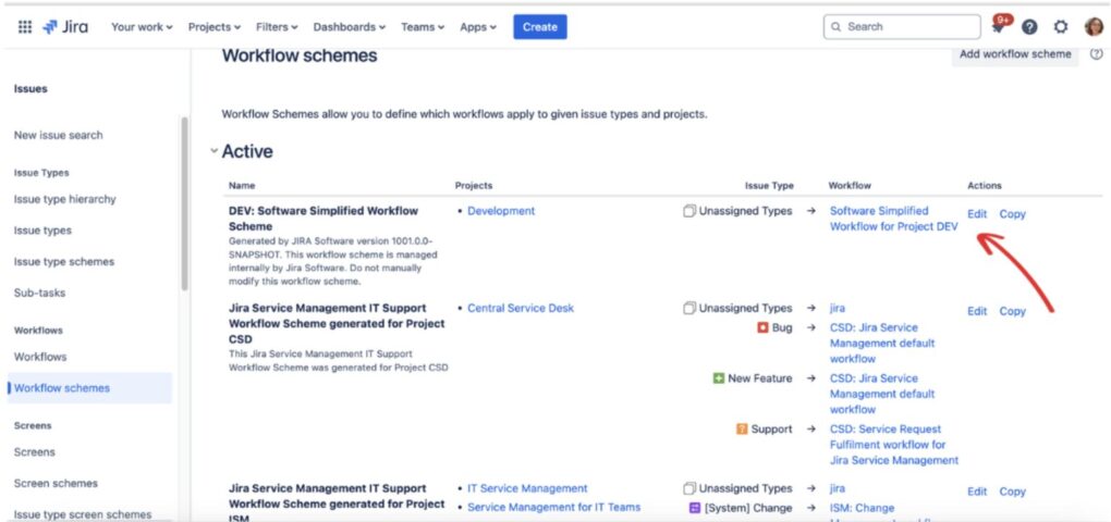 Assign the Workflow to Issue Types